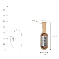 Parmesanreibe L 24,5 X B 7cm GOURMET In Braun-Silber 10 Parmesanreibe L 24,5 X B 7cm GOURMET In Braun-Silber -Butlers butlers parmesanreibe l 24 5 x b 7cm gourmet in braun silber 2