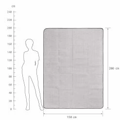 Picknickdecke L 150 X B 200cm WANDERLUST In Taupe-Weiß -Butlers butlers picknickdecke l 150 x b 200cm wanderlust in taupe weiss 3