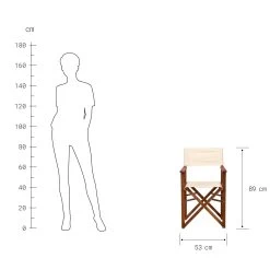 Regiestuhl HOLLYWOOD In Creme -Butlers butlers regiestuhl hollywood in creme 3