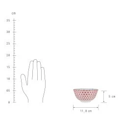 Schale 240 Ml ORNAMENTS In Rot -Butlers butlers schale 240 ml ornaments in rot 2