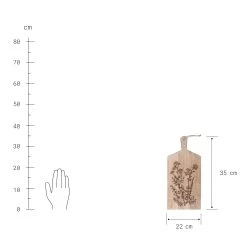 Schneidebrett Blumen L 35 X B 22cm FINE CUT In Braun -Butlers butlers schneidebrett blumen l 35 x b 22cm fine cut in braun 3