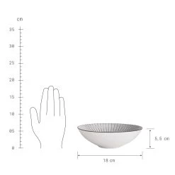 Servierschale 420ml DIM SUM In Schwarz-Weiß -Butlers butlers servierschale 420ml dim sum in schwarz weiss 3