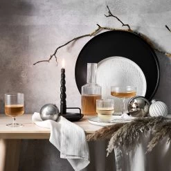 Serviette L 42 X B 42cm LAGOS In Weiß-Beige -Butlers butlers serviette l 42 x b 42cm lagos in weiss beige 1