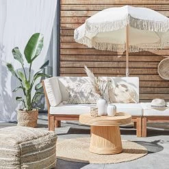 Sitzpouf B 50 X H 35cm ALL NATURE In Natur -Butlers butlers sitzpouf b 50 x h 35cm all nature in natur 1