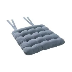 Stuhlkissen Mit Bändchen L 35 X B 37cm SOLID In Blau -Butlers butlers stuhlkissen mit bandchen l 35 x b 37cm solid in blau 2