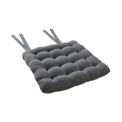 Stuhlkissen Mit Bändchen L 35 X B 37cm SOLID In Grau -Butlers butlers stuhlkissen mit bandchen l 35 x b 37cm solid in grau 2