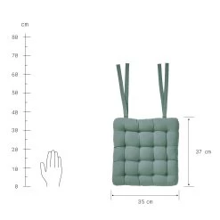 Stuhlkissen Mit Bändchen L 35 X B 37cm SOLID In Salbei 10 Stuhlkissen Mit Bändchen L 35 X B 37cm SOLID In Salbei -Butlers butlers stuhlkissen mit bandchen l 35 x b 37cm solid in salbei 3