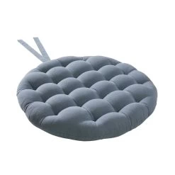 Stuhlkissen Mit Bändchen Ø42cm SOLID In Blau -Butlers butlers stuhlkissen mit bandchen o42cm solid in blau 2