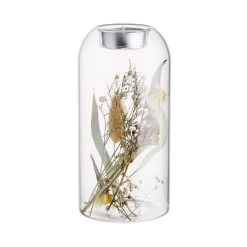 Teelichthalter-Set 2-tlg. Mit Individuellen Trockenblumen FLOWER MARKET In Transparent -Butlers butlers teelichthalter set 2 tlg mit individuellen trockenblumen flower market in transparent 2