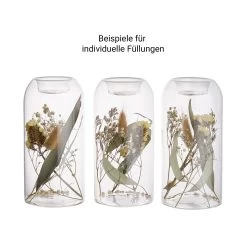 Teelichthalter-Set 2-tlg. Mit Individuellen Trockenblumen FLOWER MARKET In Transparent -Butlers butlers teelichthalter set 2 tlg mit individuellen trockenblumen flower market in transparent 4
