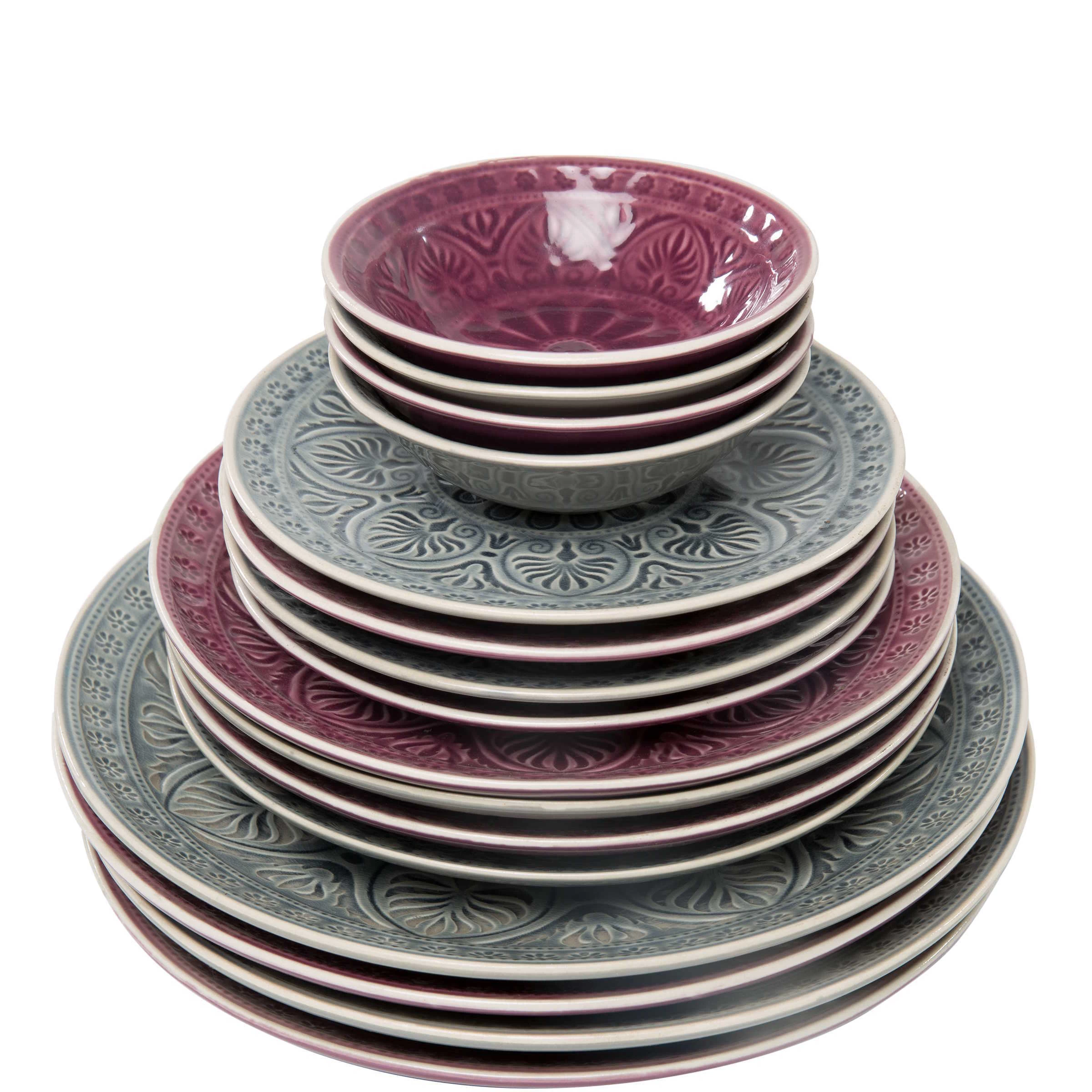 Teller Ø25cm SUMATRA In Grau 4 Teller Ø25cm SUMATRA In Grau – Bild 2