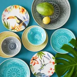 Teller Ø31cm SUMATRA In Grau -Butlers butlers teller o31cm sumatra in grau 7