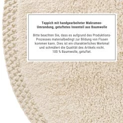 Teppich Hochflor Mit Makramé Ø120cm BOHO LOUNGE In Beige 11 Teppich Hochflor Mit Makramé Ø120cm BOHO LOUNGE In Beige -Butlers butlers teppich hochflor mit makrame o120cm boho lounge in beige 2