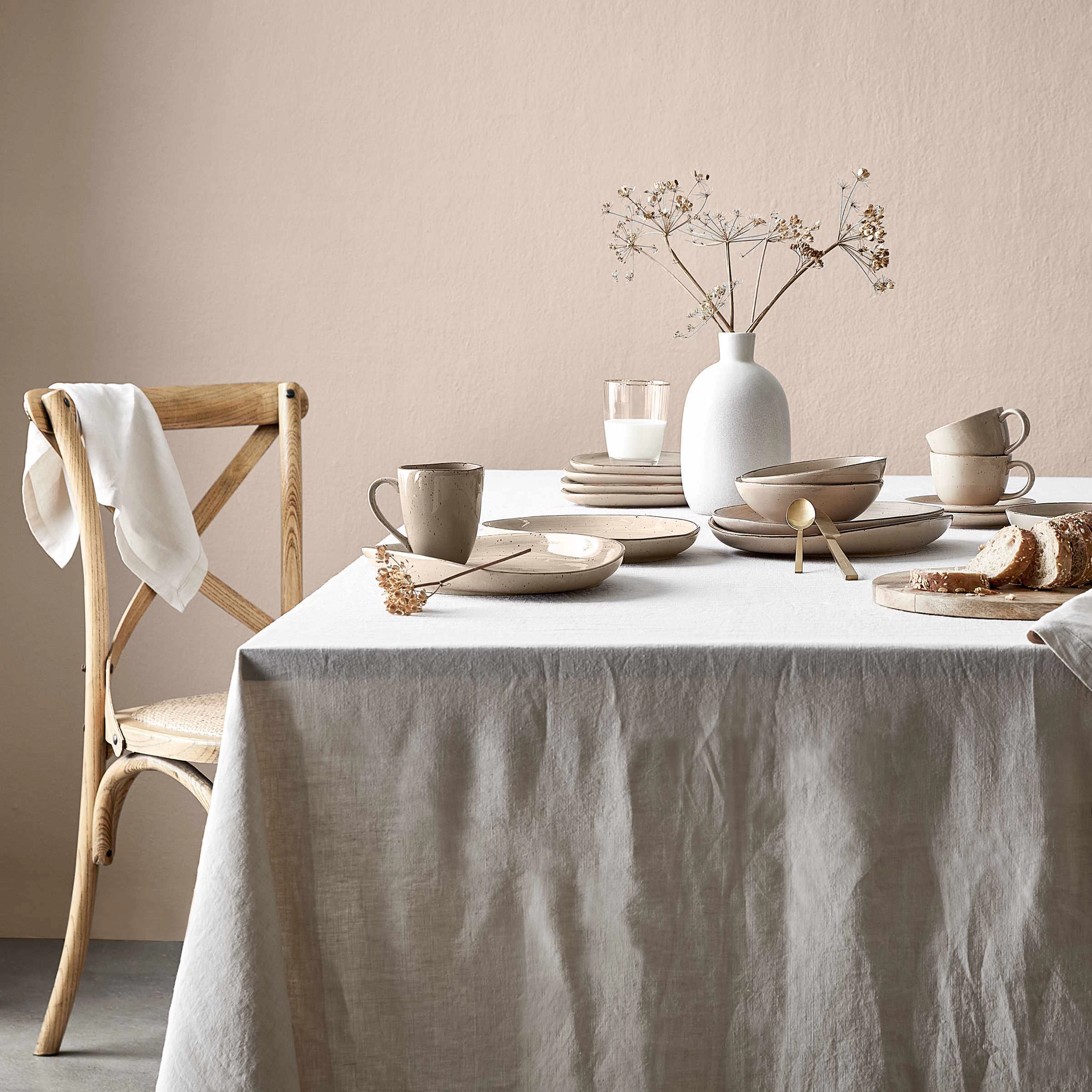 Tischdecke L 250 X B 160cm RIGA In Hellgrau 6 Tischdecke L 250 X B 160cm RIGA In Hellgrau – Bild 4