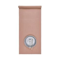 Tischläufer L 160 X B 50cm LOOM In Rosé