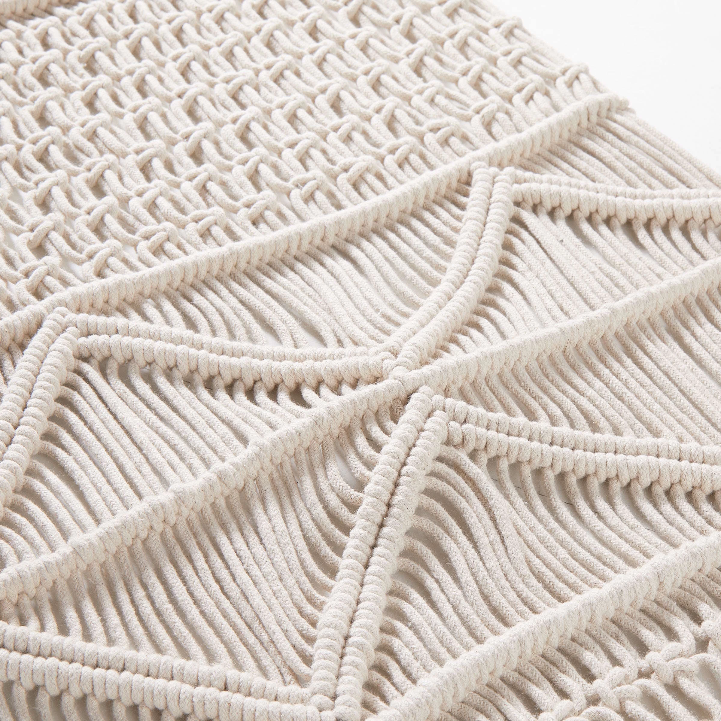 Tischläufer L 180 X B 35cm MACRAMÉ In Creme 8 Tischläufer L 180 X B 35cm MACRAMÉ In Creme – Bild 6