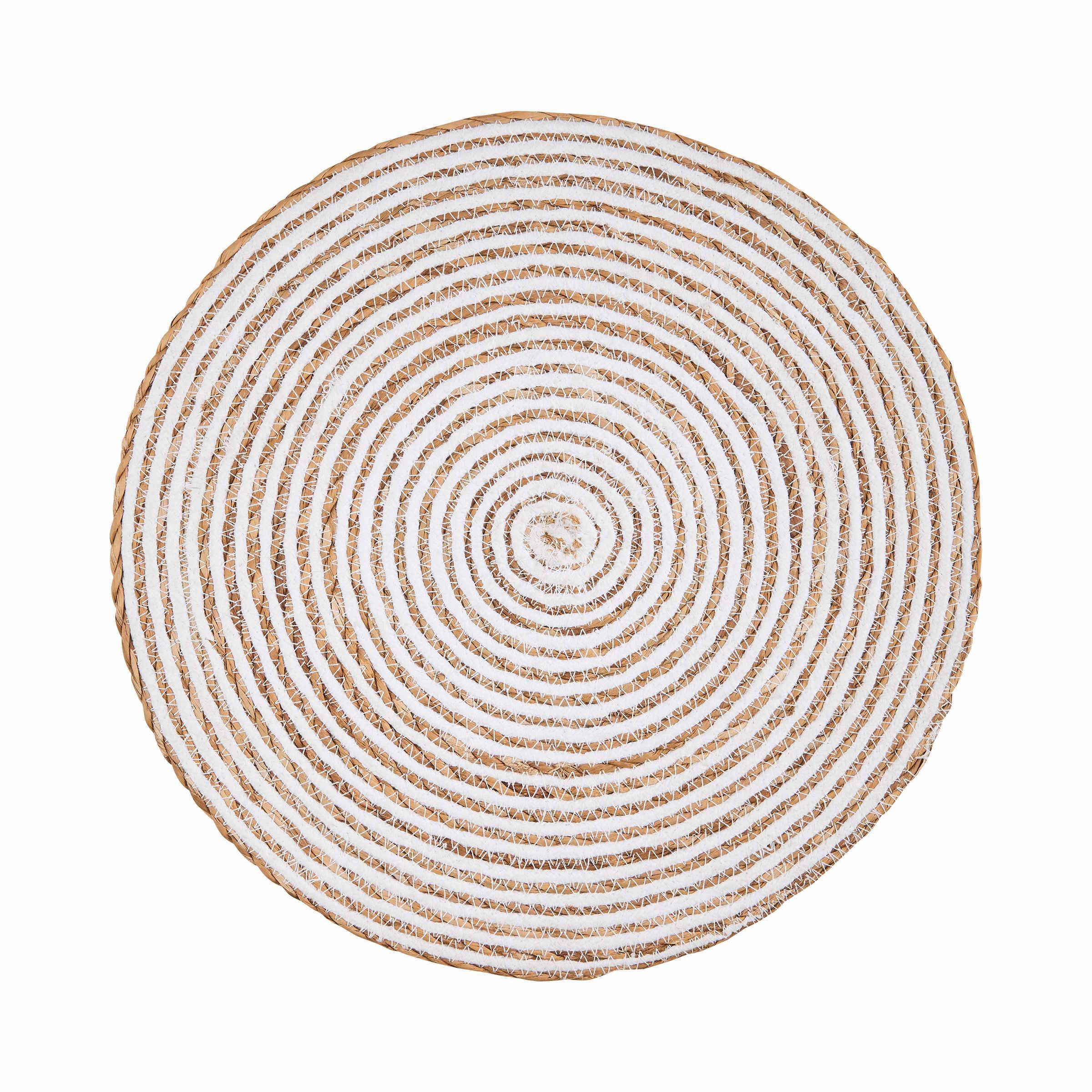 Tischset 38 Cm SAUVAGE In Weiß 5 Tischset 38 Cm SAUVAGE In Weiß – Bild 3