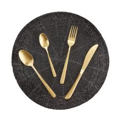 Tischset Perlen Ø35cm SHINE ON In Schwarz