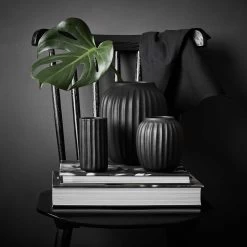 Vase Höhe 14cm LIV In Schwarz -Butlers butlers vase hohe 14cm liv in schwarz 4