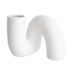 Vase Höhe 16cm PIPE In Weiß