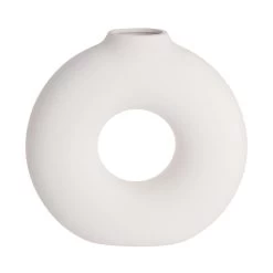 Vase Höhe 26cm LOOP In Beige