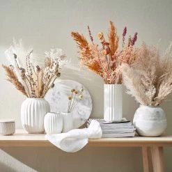 Vase Höhe 32cm LIV In Weiß -Butlers butlers vase hohe 32cm liv in weiss 5