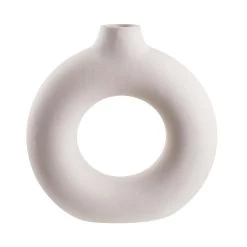 Vase Höhe 34cm LOOP In Beige