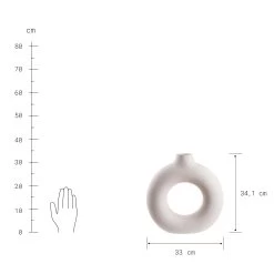 Vase Höhe 34cm LOOP In Beige -Butlers butlers vase hohe 34cm loop in beige 3