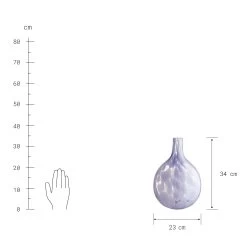 Vase Rund Höhe 34cm BLUEBLOSSOM In Pastelllila -Butlers butlers vase rund hohe 34cm blueblossom in pastelllila 3