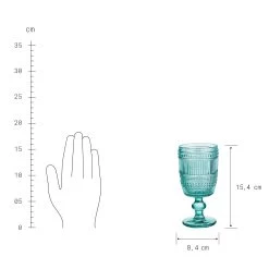 Weinglas 230ml FIRENZE In Türkis -Butlers butlers weinglas 230ml firenze in turkis 2