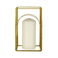 Windlicht Bogen Höhe 20cm SHOWROOM In Gold -Butlers butlers windlicht bogen hohe 20cm showroom in gold 2