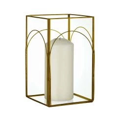 Windlicht Bogen Höhe 20cm SHOWROOM In Gold -Butlers butlers windlicht bogen hohe 20cm showroom in gold 3